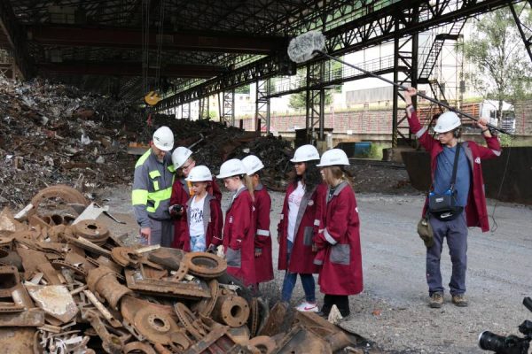 The children were captivated by the operations at the metallurgical plant